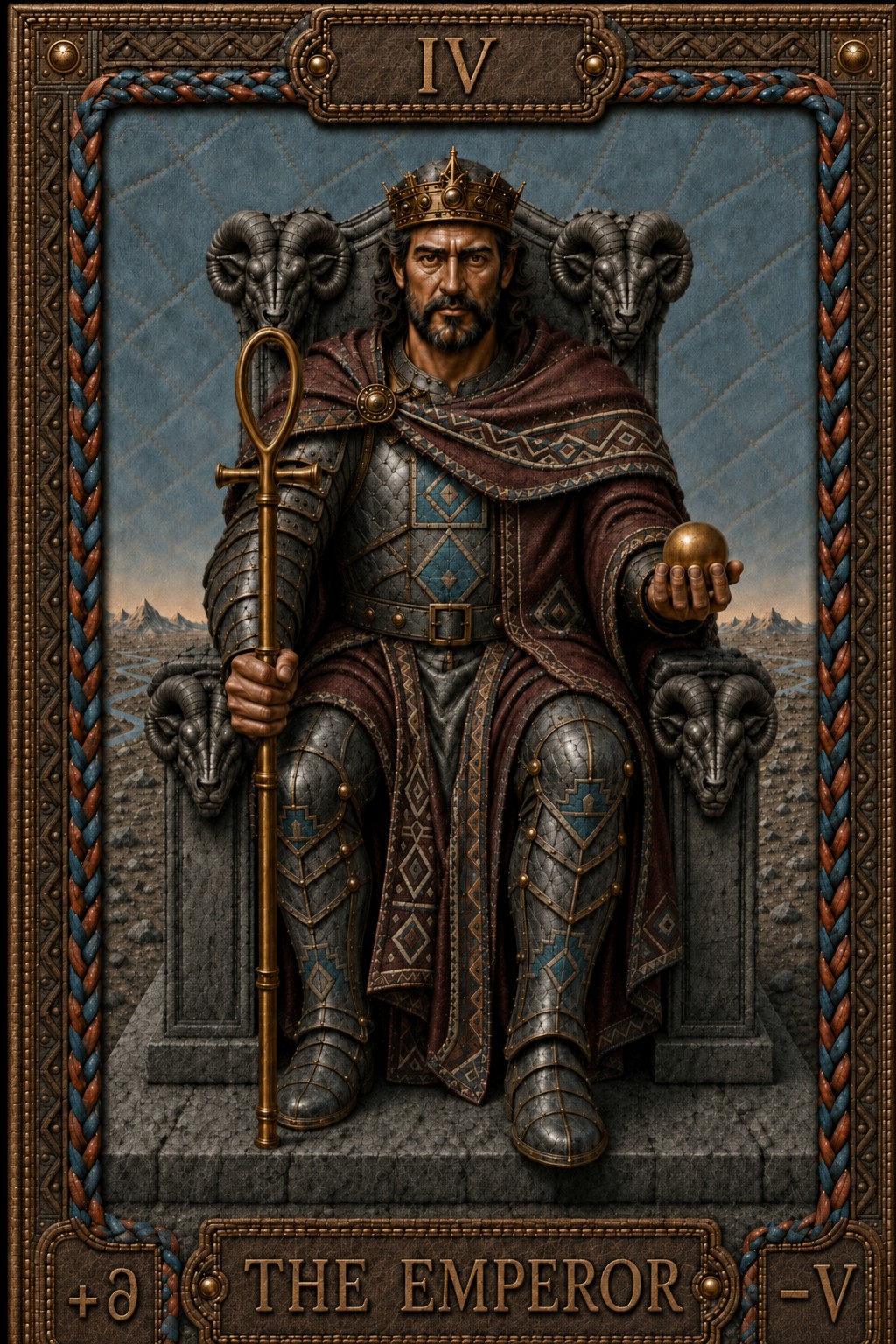 IV L'Empereur — carte du Tarot correspondant au Bélier